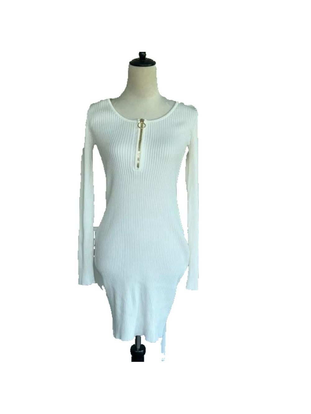 NWT Cream/Off White Knit Dress: Size M